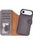 Bloomcase Magic Wallet Ash Mist Gray Hakiki Deri iPhone 17 Air(6.5") Cüzdanlı Telefon Kılıfı 1