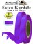 Mor Kurdele Saten 2 cm 10 Metre 2 Adet Saten Kurdela Parlak Hediye ve Süsleme Şeridi Süs Paketleme Çiçek Saç El 1