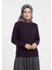 Kadın Kışlık Triko Kazak Bisiklet Yaka Boncuklu Rahat Tam Kalıp 1