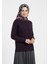 Kadın Kışlık Triko Kazak Bisiklet Yaka Boncuklu Rahat Tam Kalıp 5