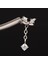 316 L Cerrahi Çelik Zincir Sallantılı Taşlı Helix Kıkırdak Tragus Piercingi Labret Piercing 1