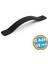 10 Adet Mobilya Çekmece Kolu Mutfak Dolabı ve Kapak Kulpları Dayanıklı Siyah Metal Kulp 128 mm 1