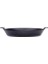 16*14,5 cm Oval Düz Tabak Sahan Mat Siyah 4