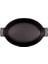 16*14,5 cm Oval Düz Tabak Sahan Mat Siyah 5
