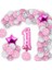 Pembe Puantiyali Doğum Günü Yaş Balon Set 1