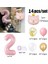 Pembe Kedi Rakamlı Yaş Balon Set 1