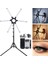Katlanabilir 6 Kollu LED Stüdyo Işık – 120 W Yüksek Parlaklık, 3200K-5600K Renk Ayarı, Tripod ve Taşıma Çantası 2.10 cm Tripod Ayak Canlı Yayın Işığı 1