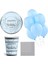 Mini Party Store Gümüş Happy Birthday Temalı Parti Seti Mavi 8 Kişilik 1