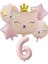 Pembe Kedi Folyo Balon Yaş Set 5 Li 1