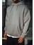 Üç Iplik Penye Kapşonlu Basic Sweatshirt Kanguru Cepli Içi Pamuklu Trend Ürün 2