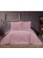 Elit Çift Kişilik Kadife Yatak Örtüsü Pudra 2