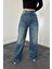 Lacivert Comfy Jeans Pantolon 4