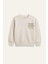 Erkek Çocuk Baskılı Sweatshirt - Krem 1