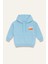 Erkek Çocuk Kapşonlu Kanguru Cepli Sweatshirt - Mavi 1