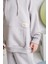 Erkek Çocuk Kapşonlu Kanguru Cepli Sweatshirt - Gri 4