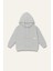 Erkek Çocuk Kapşonlu Kanguru Cepli Sweatshirt - Gri 5