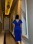 Viola Inci Detay Elbise Saks Mavi 582167 4