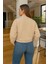 Fermuarlı Kamyoner Yaka Bej Kadın Sweatshirt 25K0166K1 3