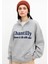 Oversize Yakası Fermuarlı Gri Kadın Sweatshirt 25K0133K1 2