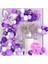 Mor Kelebek Folyolu Balon Zincir Set 3