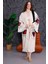 Müslin Kimono %100 Pamuklu Yin Yang Göz Baskılı Desenli Bornoz Kaftan Sabahlık 6