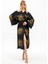 Müslin Kimono %100 Pamuklu Güneş Baskılı Desenli Bornoz Kaftan Sabahlık 1