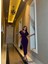 Viola Inci Detay Elbise Mor 582167 1