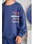 Erkek Çocuk Baskılı Sweatshirt - Lacivert 3