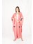 Müslin Kimono %100 Pamuklu Leopar Baskılı Desenli Bornoz Kaftan Sabahlık 4