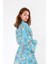 Müslin Kimono %100 Pamuklu Balık Desenli Jakarlı Bornoz Kaftan Sabahlık 4