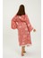 Müslin Kimono %100 Pamuklu Göz Desenli Bornoz Kaftan Sabahlık 4