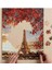 Sonbahar Da Kırmızı Yapraklar Ile Eyfel Kulesi Görseli 1000 Parça Ahşap Puzzle (Mdf) Yapboz 3