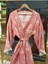 Müslin Kimono %100 Pamuklu Çapa Desenli Bornoz Kaftan Sabahlık 6
