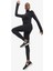 Fit Toparlayıcı Yüksek Bel İçi Yumuşak Tüylü Beli Saran Basic Düz Sporcu Tayt W8206AZ25AU 3