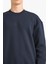 Boxy Fit Bisiklet Yaka İçi Yumuşak Tüylü Baskılı Sweatshirt X8282AZ25AU 7
