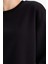 Boxy Fit Bisiklet Yaka Basic Düz Sweatshirt B8568AX25AU 5