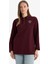 Regular Fit Polo Yaka Nakışlı Yarım Fermuarlı Sweatshirt Tunik 3