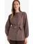 Regular Fit Kareli Flanel Uzun Kollu Tunik G1495AX25WN 5
