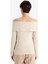 Slim Fit Dar Kesim Omzu Açık Uzun Kollu Tişört G1735AX25WN 6