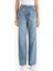 90's Wide Leg Yüksek Bel Uzun Jean Yıkamalı Pantolon F2937AX25WN 5