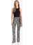 Fitted Zebra Desenli İspanyol Paça Pantolon G2988AX25WN 1