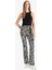 Fitted Zebra Desenli İspanyol Paça Pantolon G2988AX25WN 3