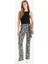 Fitted Zebra Desenli İspanyol Paça Pantolon G2988AX25WN 4
