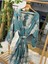 Müslin Kimono %100 Pamuklu Dalmaçyalı Desenli Jakarlı Bornoz Kaftan Sabahlık 6