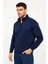 Monsi Erkek Dik Yaka Sweatshirt Dik Yaka Yarım Fermuarlı 3 Iplik Şardonlu Pamuk Kumaş 7 Renk Seçeneğiyle 3