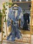 Müslin Kimono %100 Pamuklu Dalmaçyalı Desenli Jakarlı Bornoz Kaftan Sabahlık 2