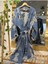 Müslin Kimono %100 Pamuklu Dalmaçyalı Desenli Jakarlı Bornoz Kaftan Sabahlık 6
