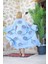 Müslin Kimono %100 Pamuklu Göz Baskılı Desenli Bornoz Kaftan Sabahlık 1
