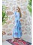 Müslin Kimono %100 Pamuklu Göz Baskılı Desenli Bornoz Kaftan Sabahlık 5