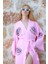 Müslin Kimono %100 Pamuklu Göz Baskılı Desenli Bornoz Kaftan Sabahlık 2